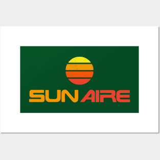 Sun Aire Retro 80s Style Defunct Jetline Posters and Art